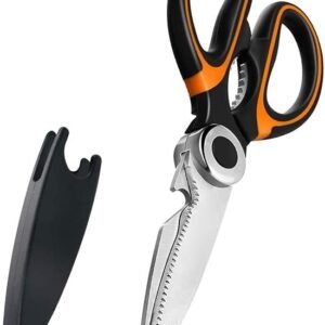 Garden Scissors Heavy Duty Flower, Camfeast Multi-functional Pruning Gardening Scissors