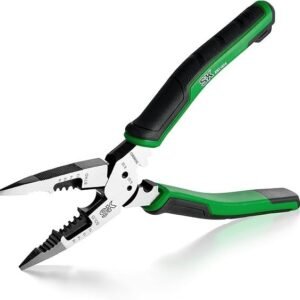 SK 8-Inch Multi-use Long Nose Pliers, Needle Nose Pliers, 7 IN 1
