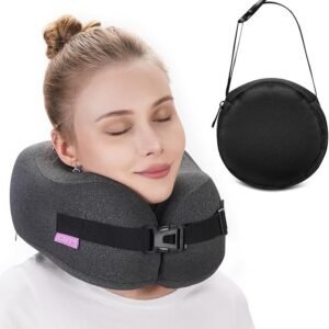 Travel Pillow Vac Compressed Memory Foam Neck Pillow
