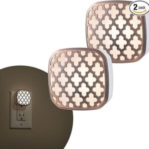 Lights by Night Decorative LED Night Light, Oil-Rubbed Bronze Moroccan Design