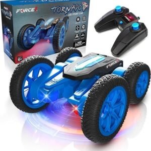 Force1 Tornado LED Remote Control Car for Kids - Double Sided Fast RC Car