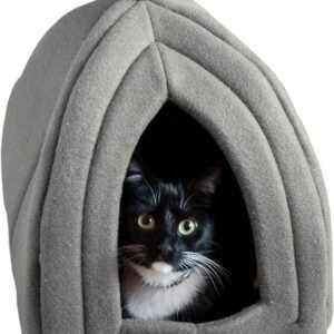 Cat House - Indoor Bed with Removable Foam Cushion - Pet Tent for Puppies