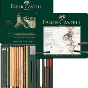 Faber-Castel 21 Piece Pitt Monochrome Tin Set
