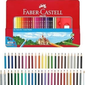 Faber-Castell Classic Colored Pencils Tin Set, 48 Vibrant Colors