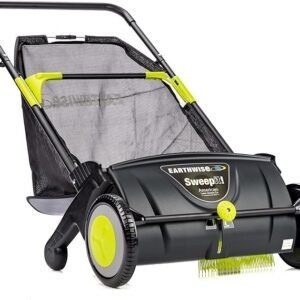 LSW70021 21-Inch Width Leaf & Grass Push Lawn Sweeper, Black