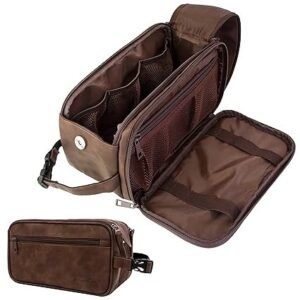 Toiletry Bag for Men, Travel Essentials Shaving Dopp Kit, Mens Travel Bag Toiletries Organizer